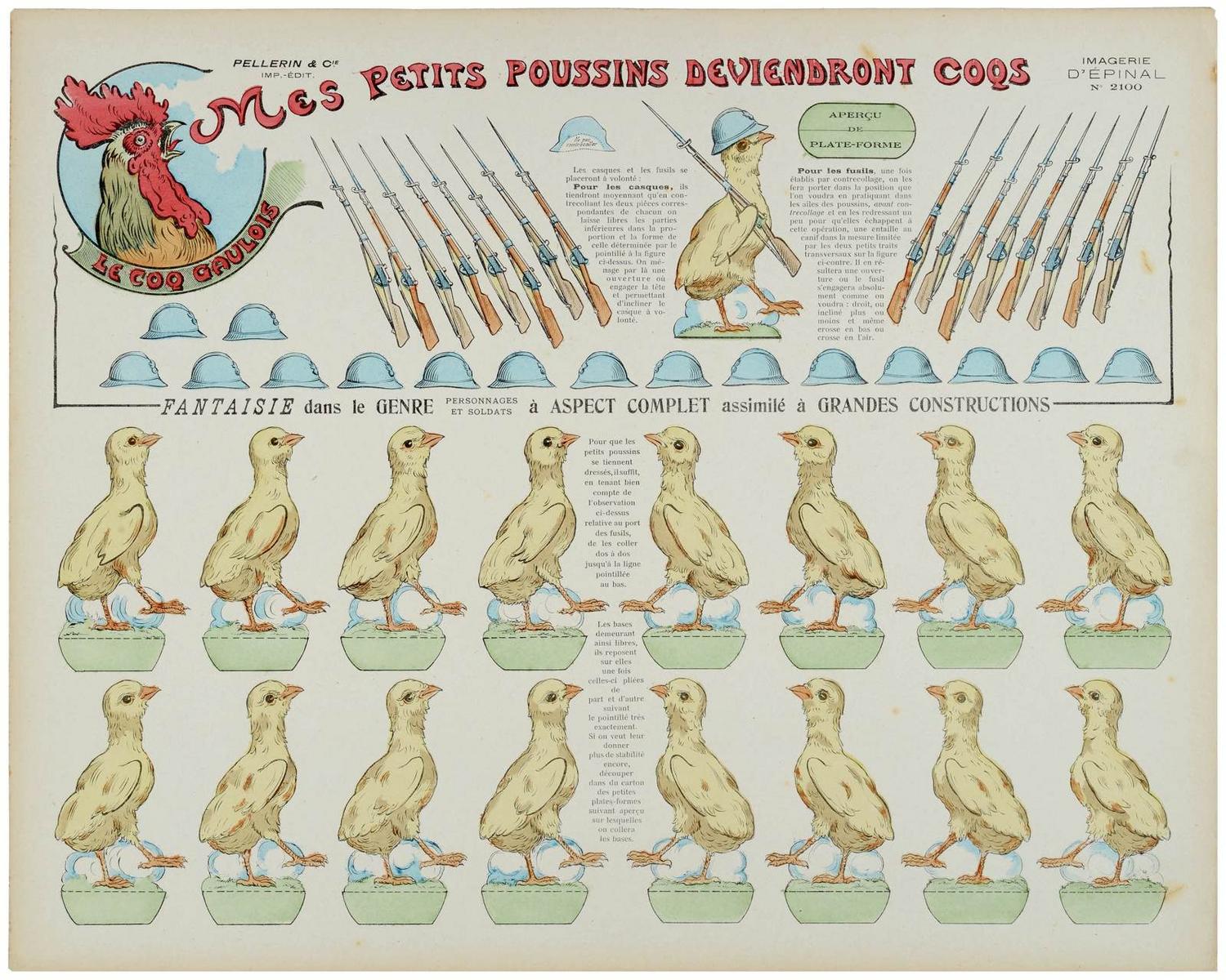 MES PETITS POUSSINS DEVIENDRONT COQS (titre inscrit, fr.)