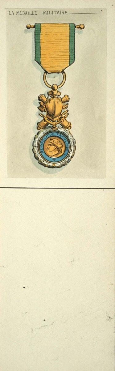 LA MEDAILLE MILITAIRE (titre inscrit)