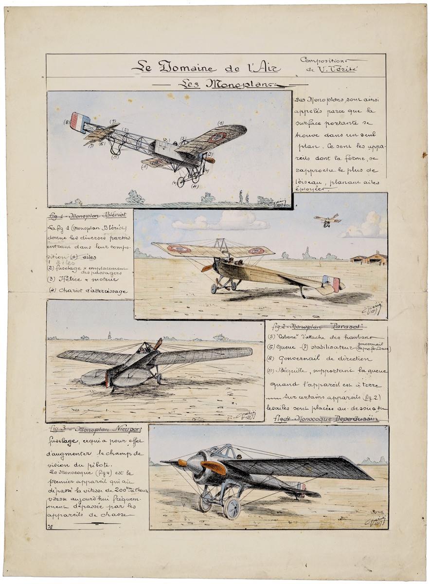 LE DOMAINE DE L'AIR / - LES MONOPLANS - (titre inscrit)