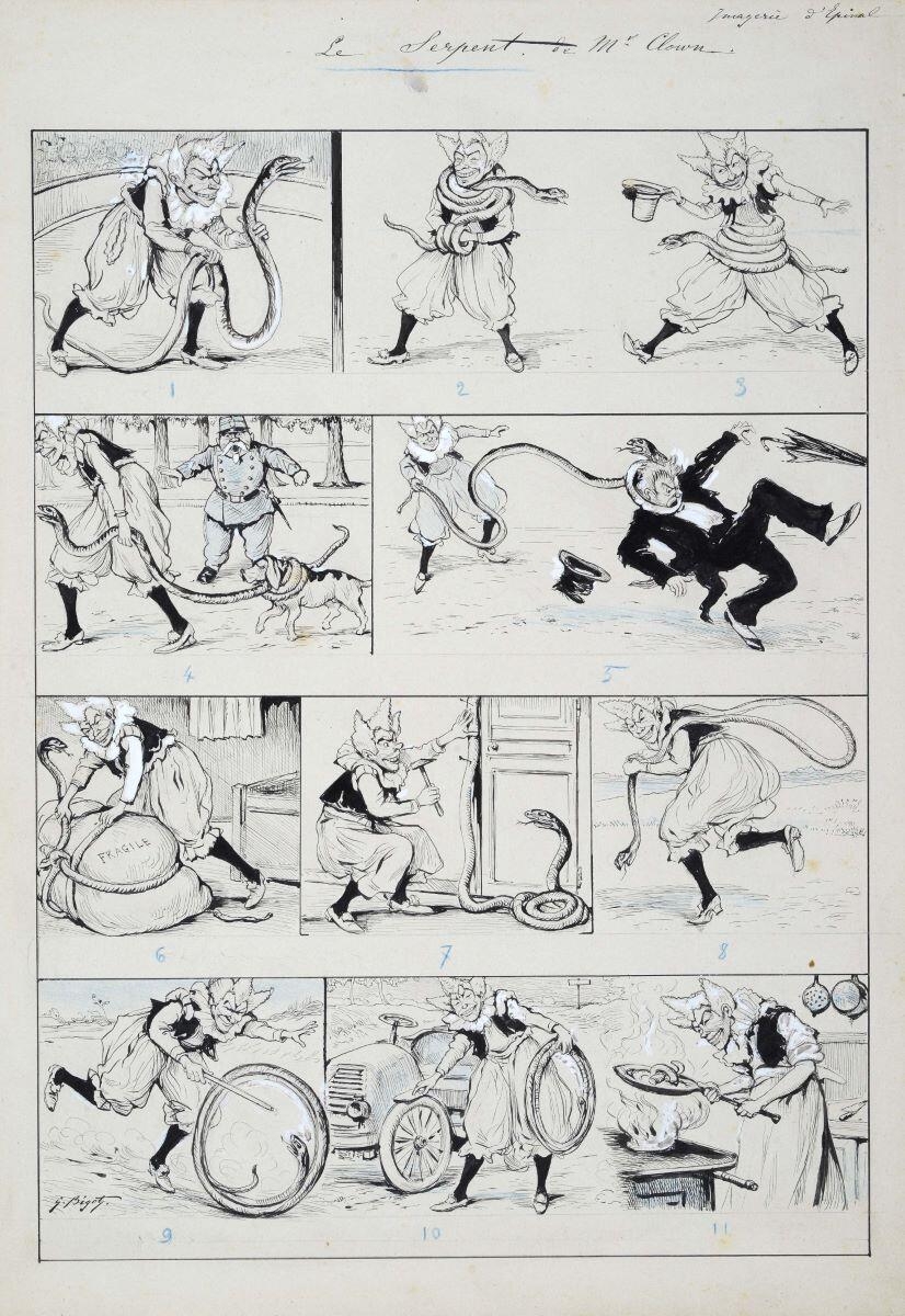 Le Serpent de Mr. Clown. (titre inscrit)