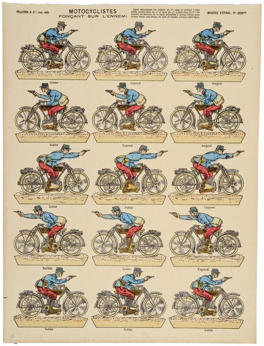 MOTOCYCLISTES / FONÇANT SUR L'ENNEMI (titre inscrit)