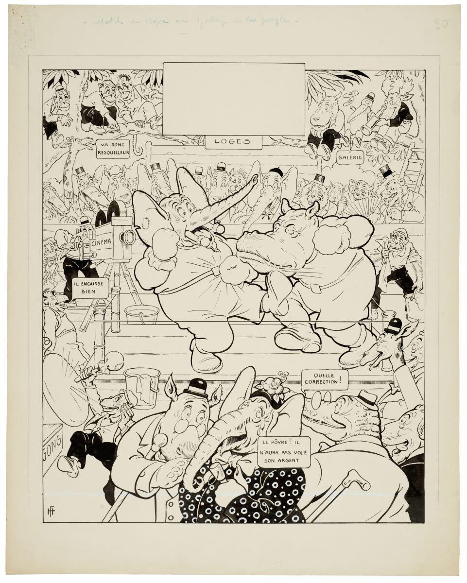 Match de Boxe au sporting de la jungle 20 (titre inscrit)