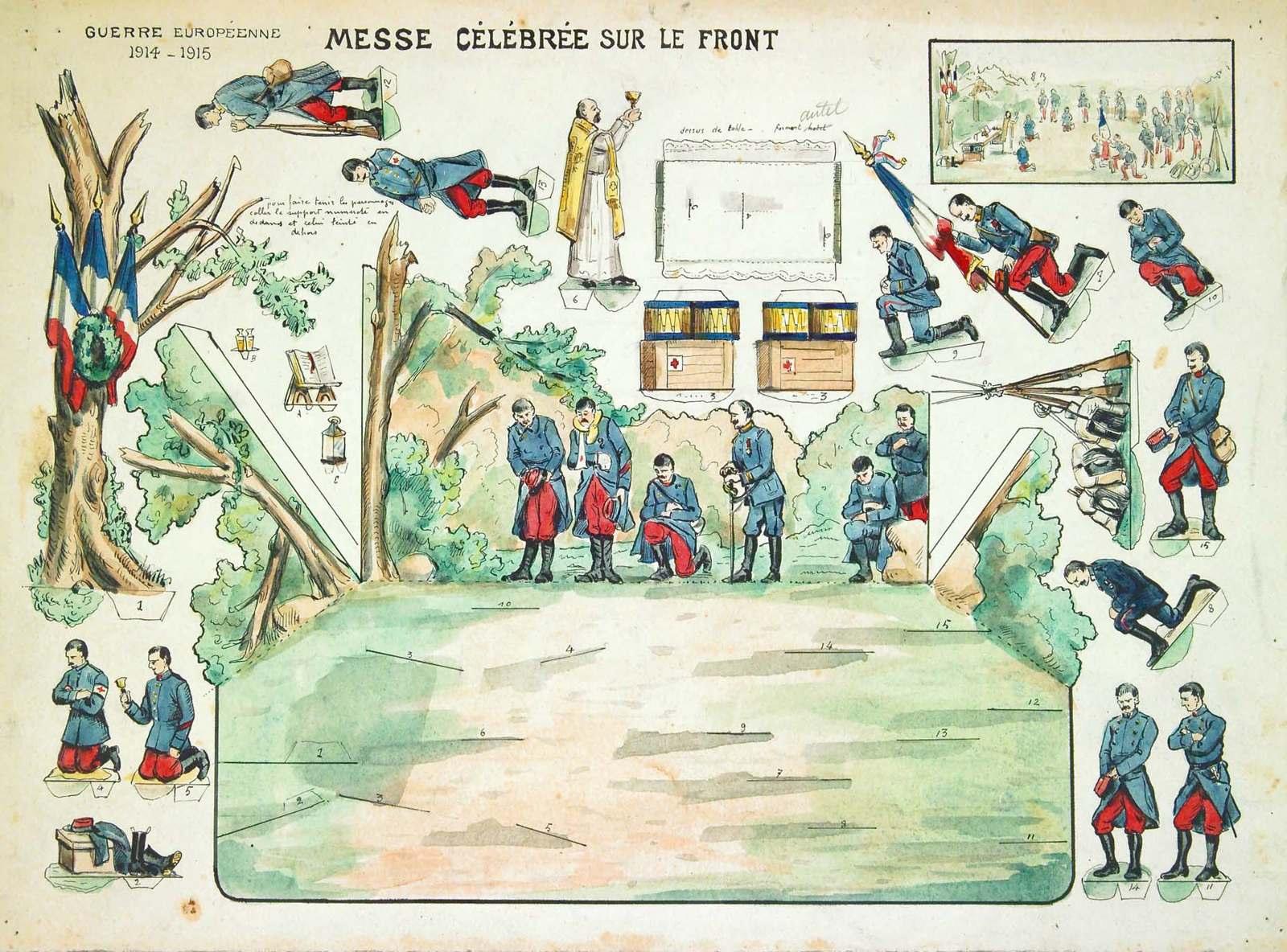 MESSE CÉLÉBRÉE SUR LE FRONT (titre inscrit)