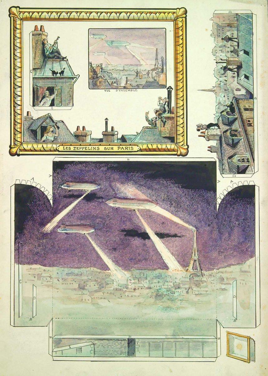 LES ZEPPELINS SUR PARIS (titre inscrit)