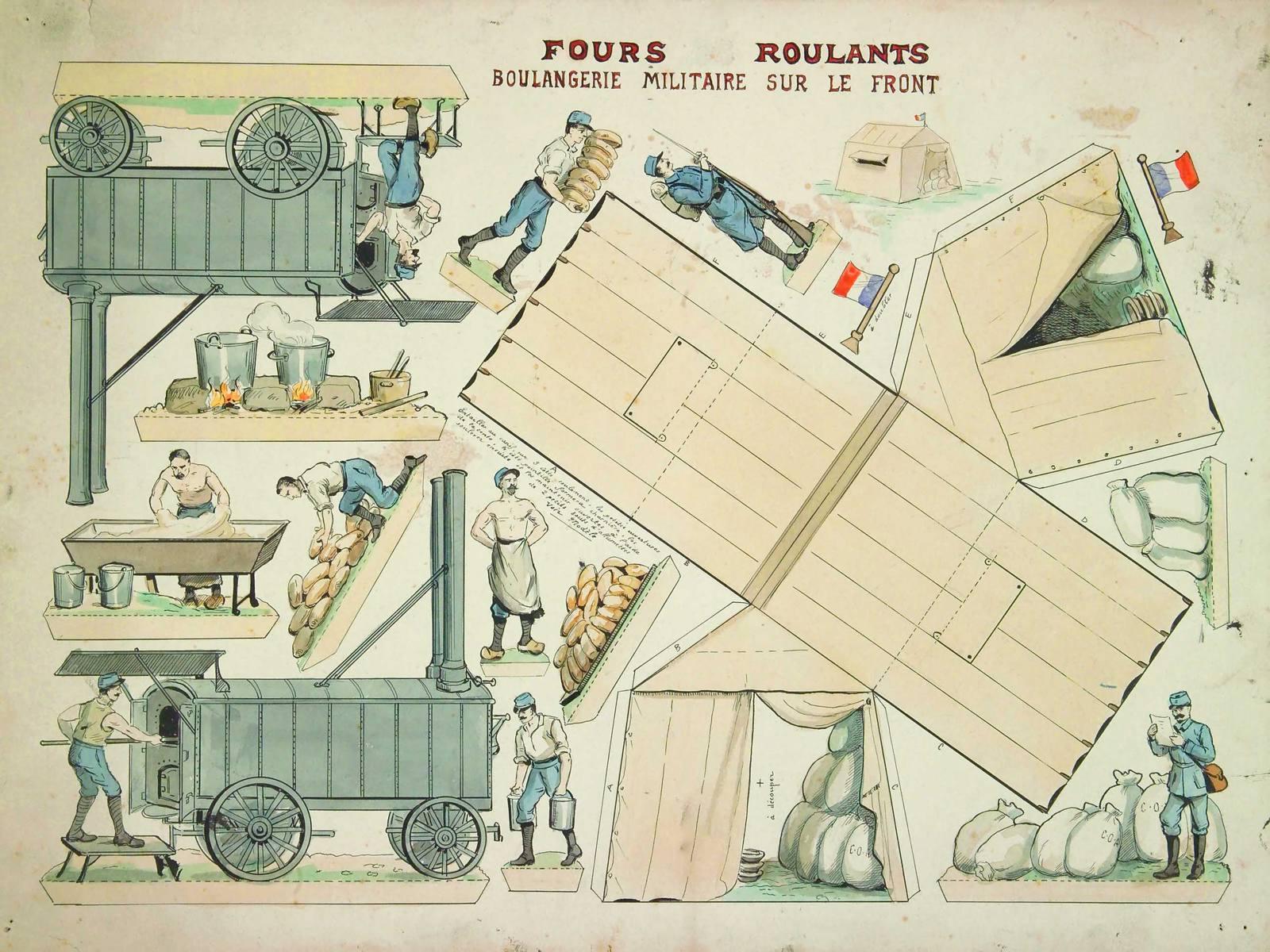 FOURS ROULANTS / BOULANGERIE MILITAIRE SUR LE FRONT (titre inscrit)