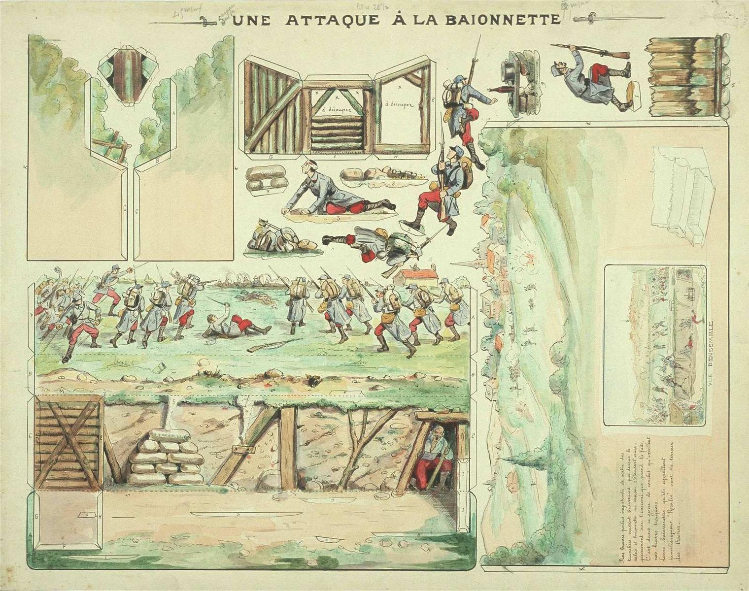 UNE ATTAQUE A LA BAIONNETTE (titre inscrit)