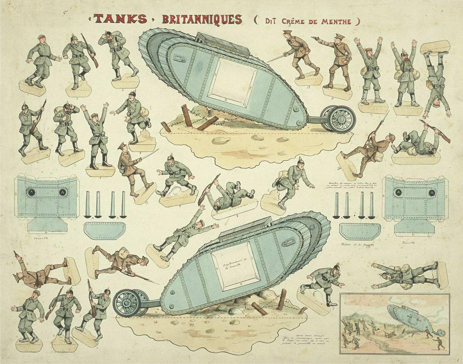 TANKS BRITANNIQUES (DIT CRÊME DE MENTHE) (titre inscrit)