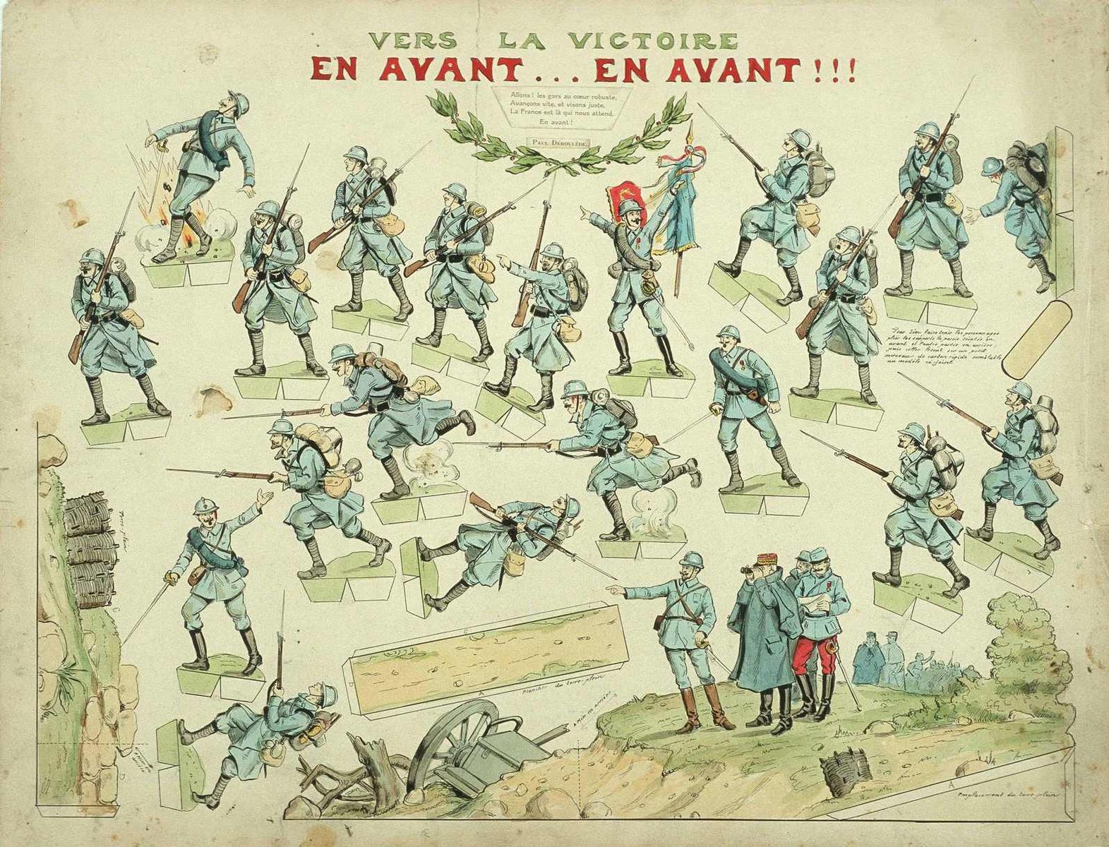 VERS LA VICTOIRE / EN AVANT ... EN AVANT !!! (titre inscrit)