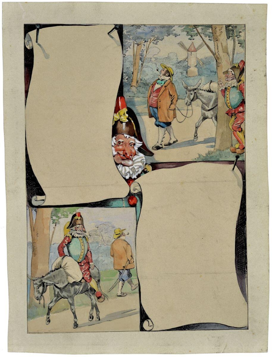 Polichinelle vole un âne (titre inscrit)