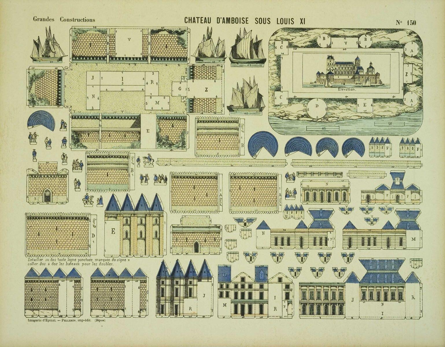 CHATEAU D'AMBOISE SOUS LOUIS XI (titre inscrit)
