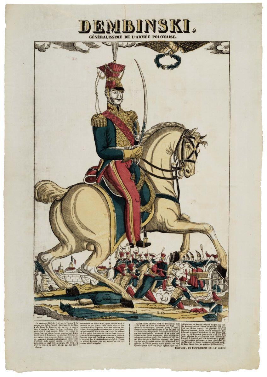DEMBINSKI, / GÉNÉRALISSIME DE L'ARMÉE POLONAISE. (titre inscrit)