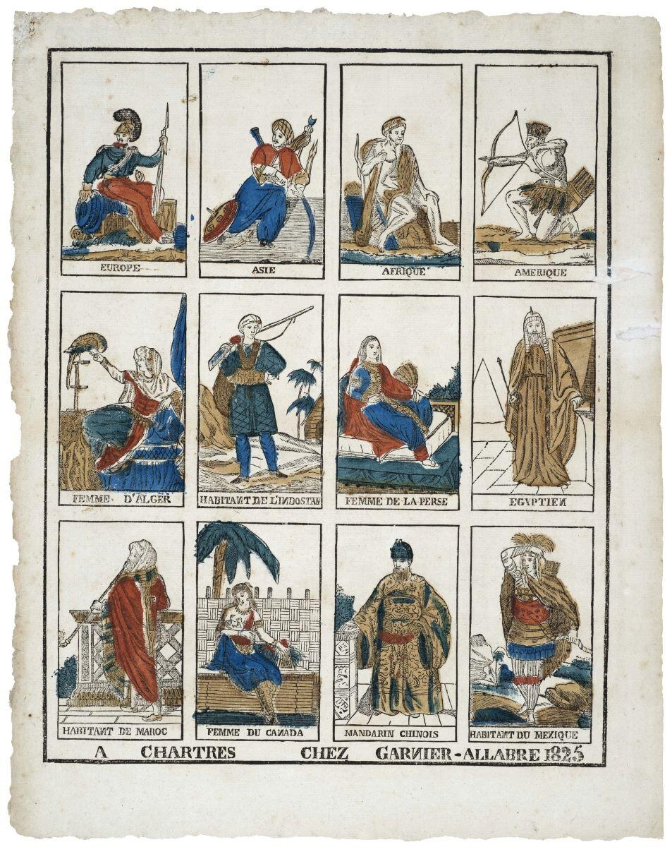 Planche de costumes étrangers (titre factice)