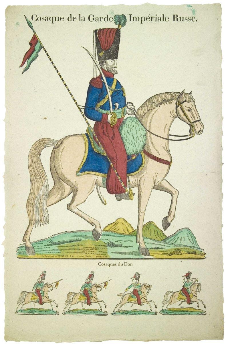 Cosaque de la Garde Impériale Russe. (titre inscrit)
