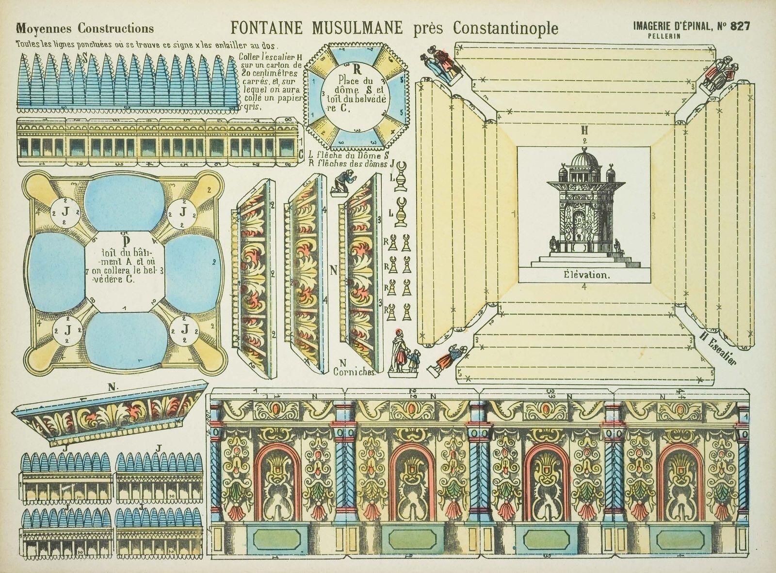 FONTAINE MUSULMANE près Constantinople (titre inscrit)