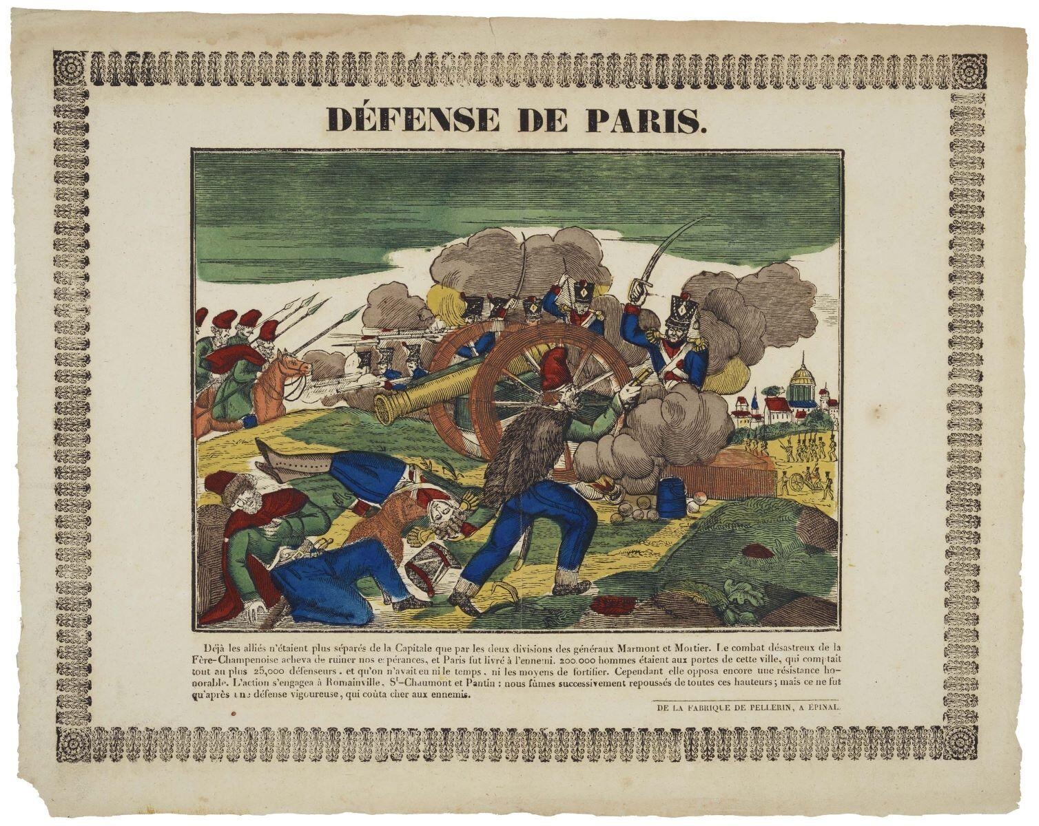 DÉFENSE DE PARIS. (titre inscrit)