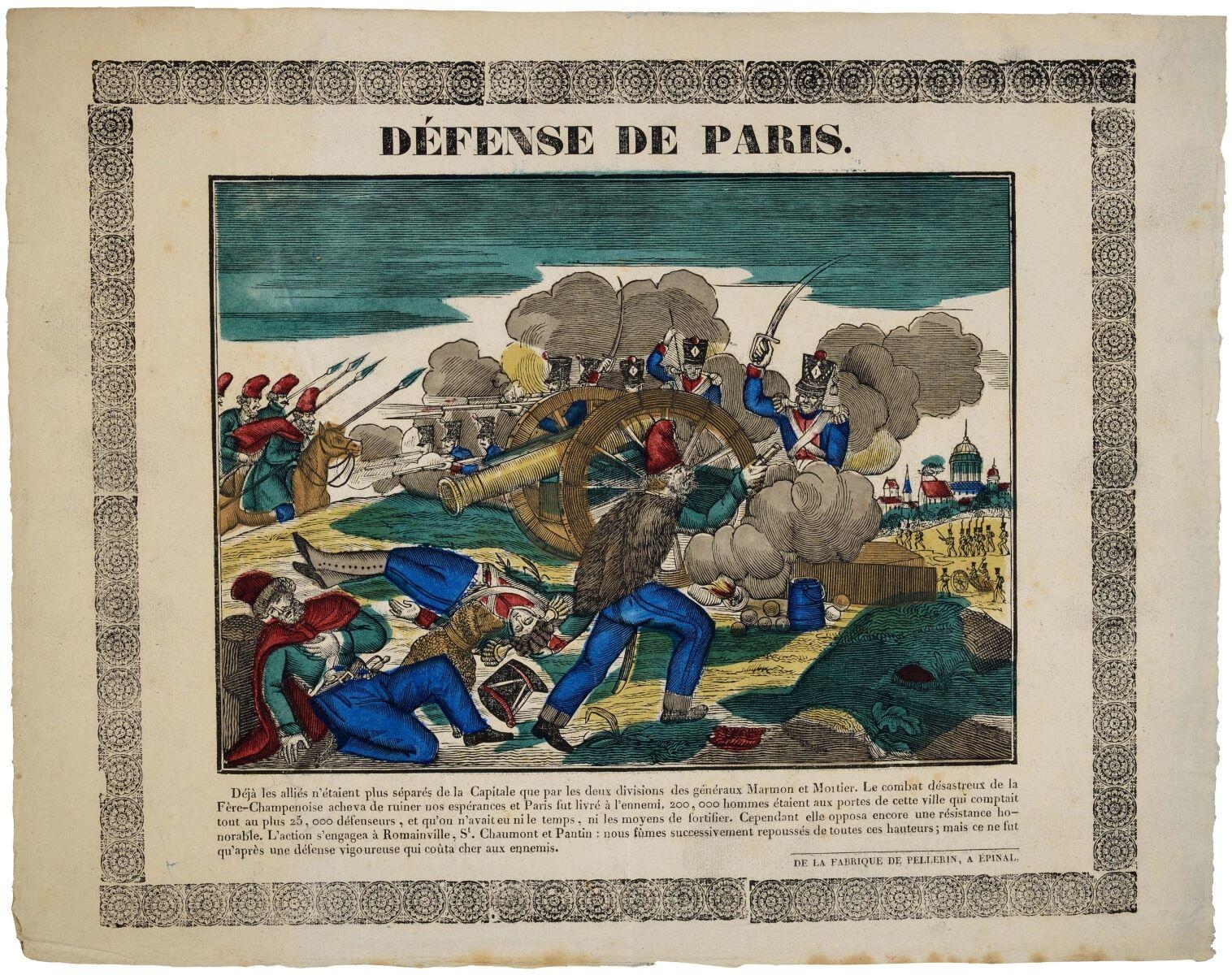 DÉFENSE DE PARIS. (titre inscrit)