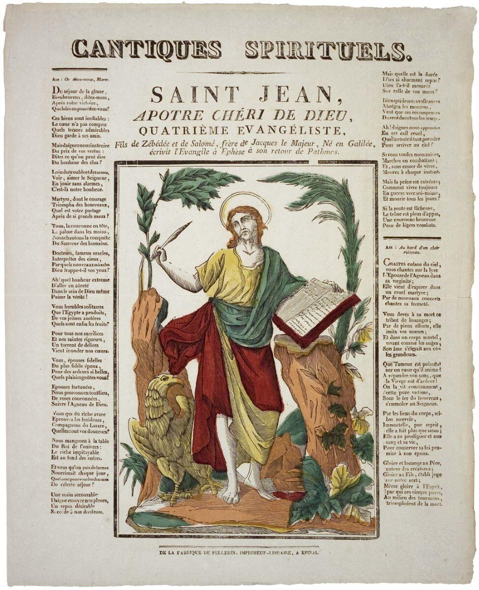CANTIQUES SPIRITUELS. / SAINT JEAN. (titre inscrit)