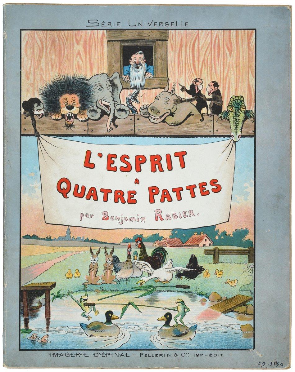 L'ESPRIT / A / QUATRE PATTES / par Benjamin RABIER. (titre inscrit)