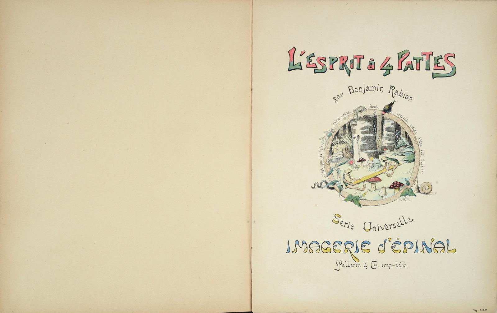 L'ESPRIT à 4 PATTES / par Benjamin Rabier (titre inscrit)