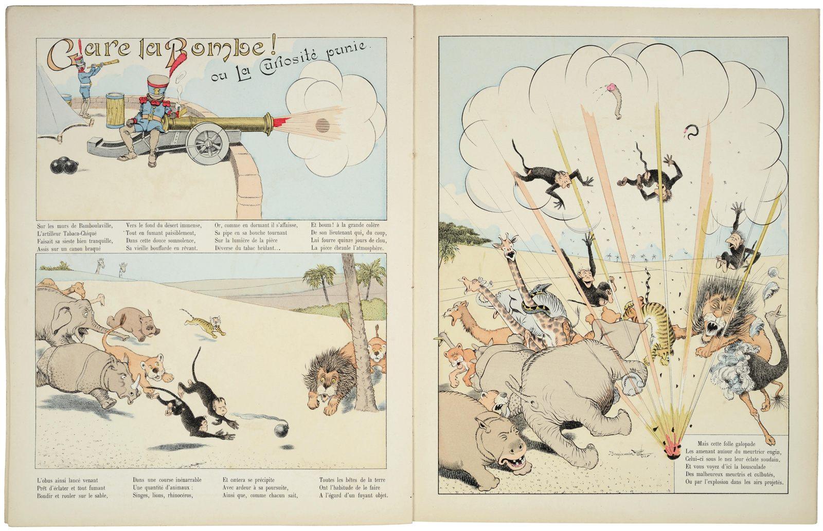 Gare la Bombe ! / ou La Curiosité punie. (titre inscrit)