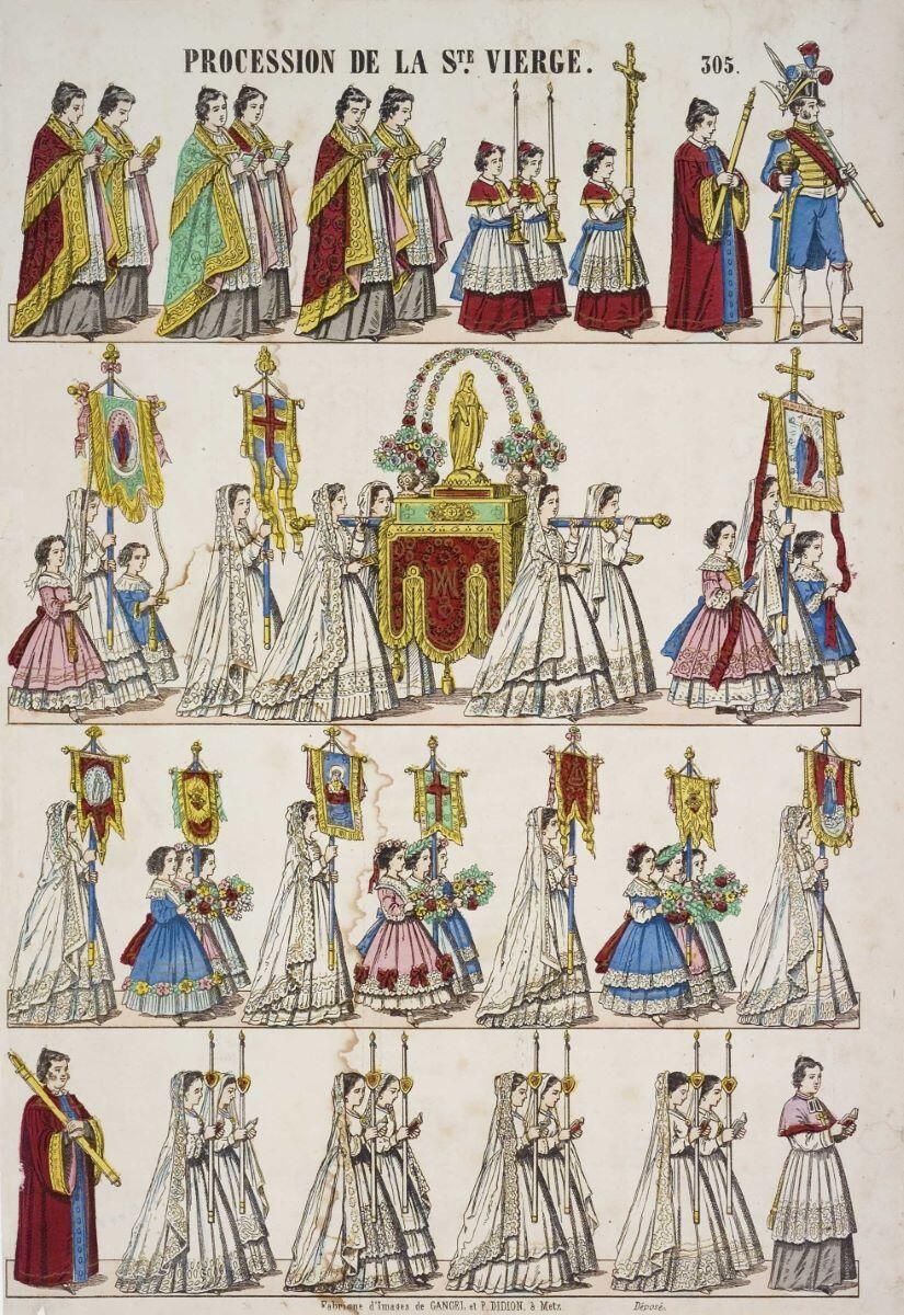 PROCESSION DE LA STE. VIERGE. (titre inscrit)