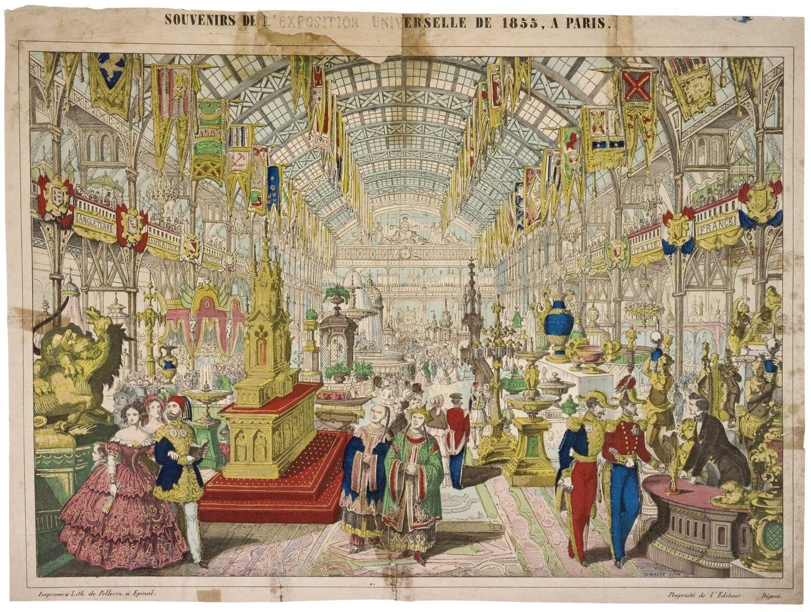 SOUVENIRS DE L’EXPOSITION UNIVERSELLE DE 1855, A PARIS. (titre inscrit)
