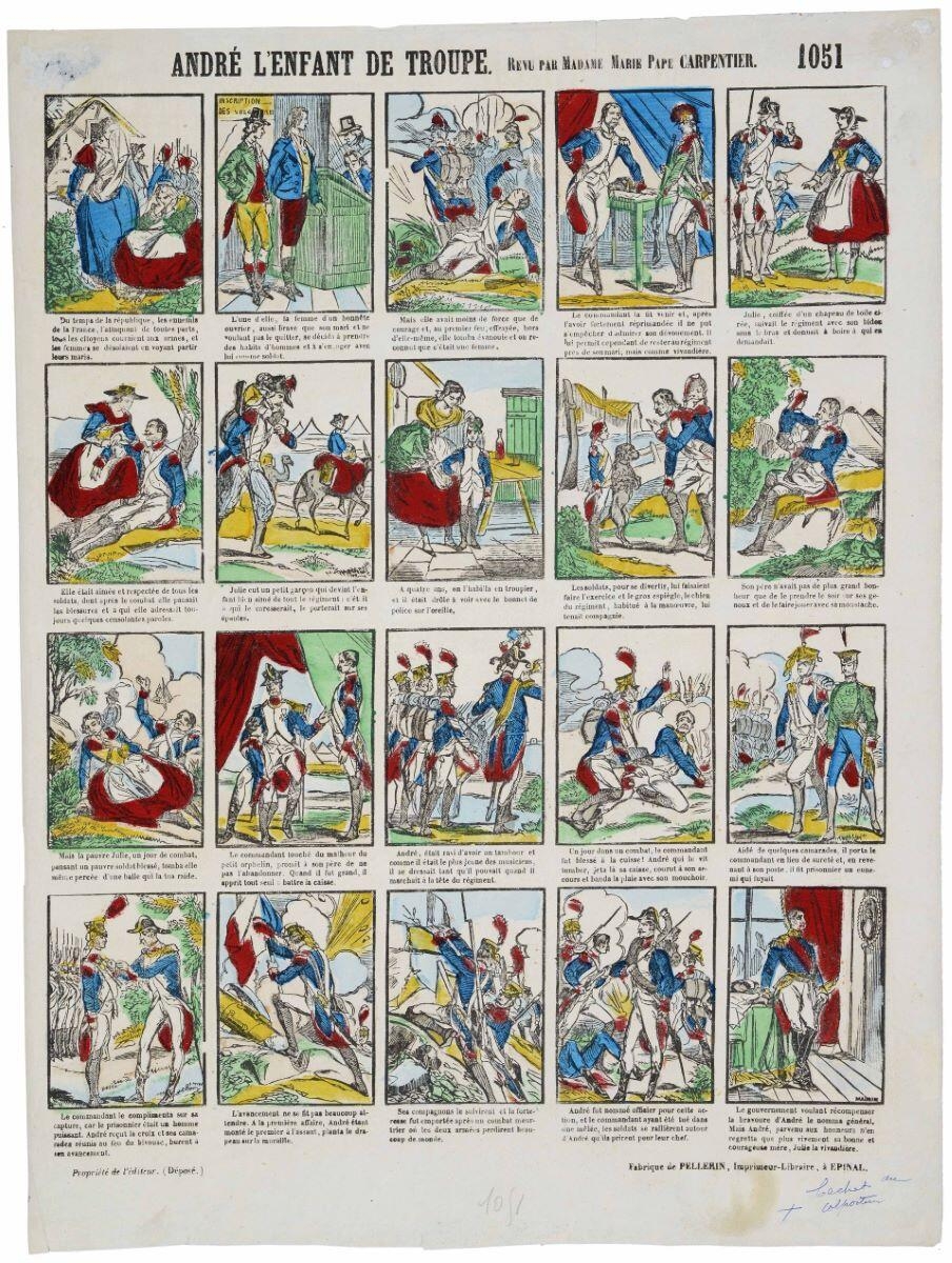 ANDRÉ L'ENFANT DE TROUPE REVU PAR MADAME MARIE PAPE CARPENTIER. 1051 (titre inscrit)