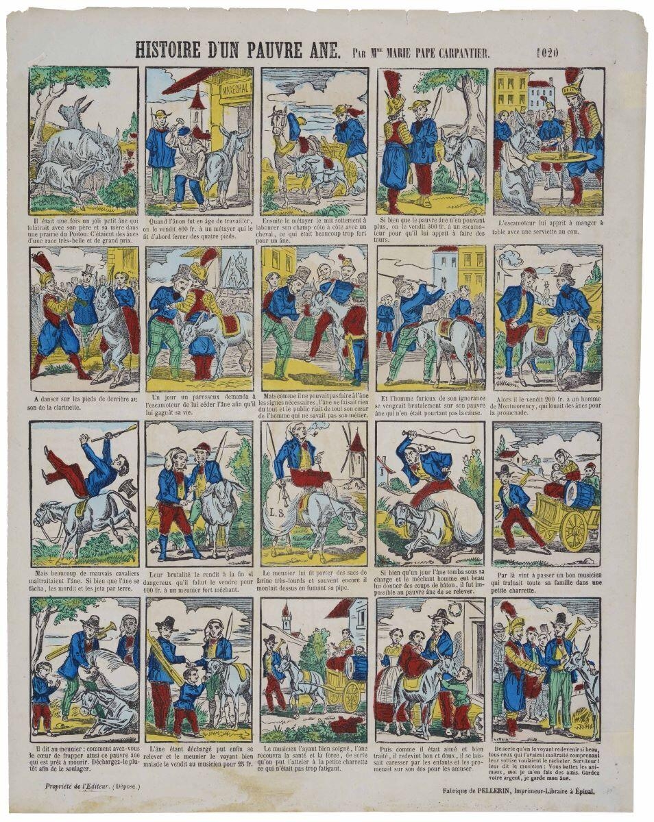 HISTOIRE D'UN PAUVRE ANE. PAR MME MARIE PAPE CARPANTIER. 1020 (titre inscrit)
