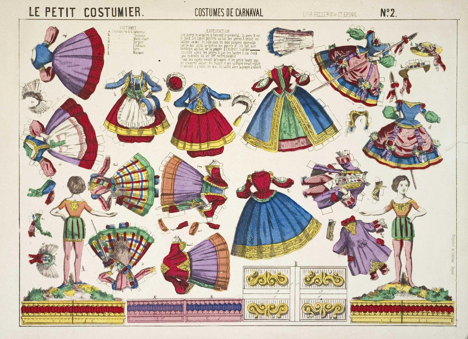 LE PETIT COSTUMIER. COSTUMES DE CARNAVAL N°. 2. (titre inscrit)