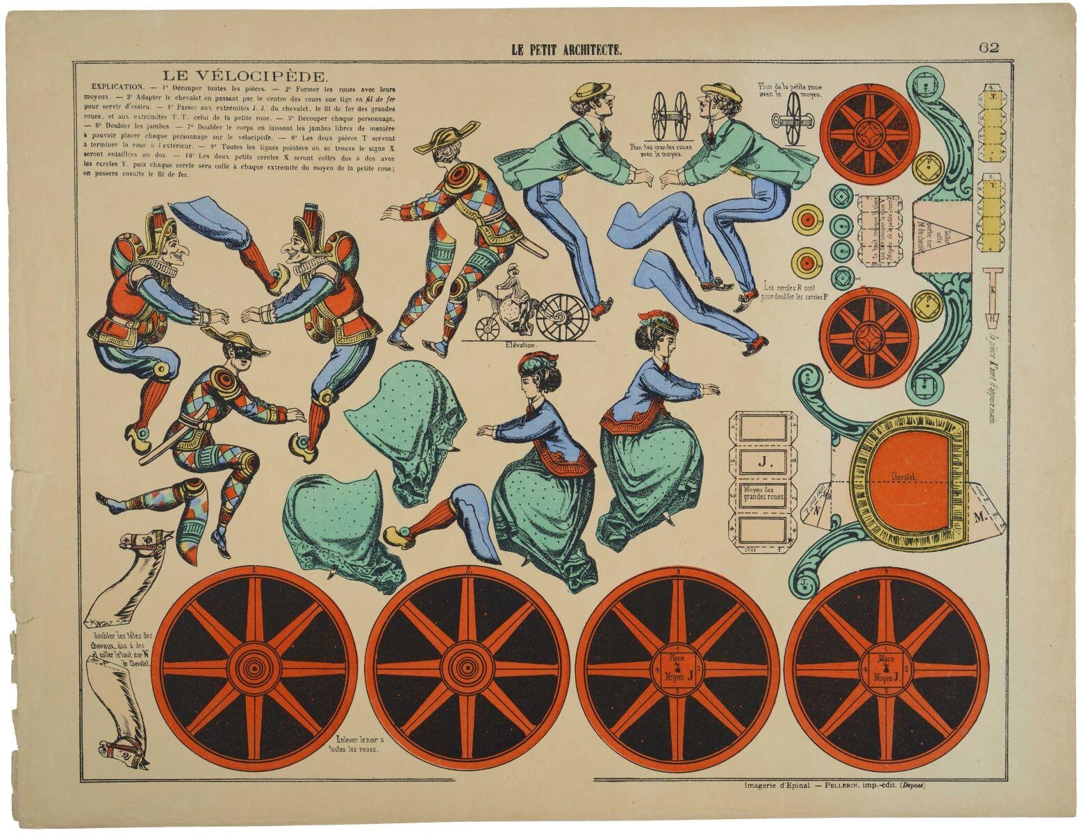 LE PETIT ARCHITECTE. 62 / LE VÉLOCIPÈDE. (titre inscrit)