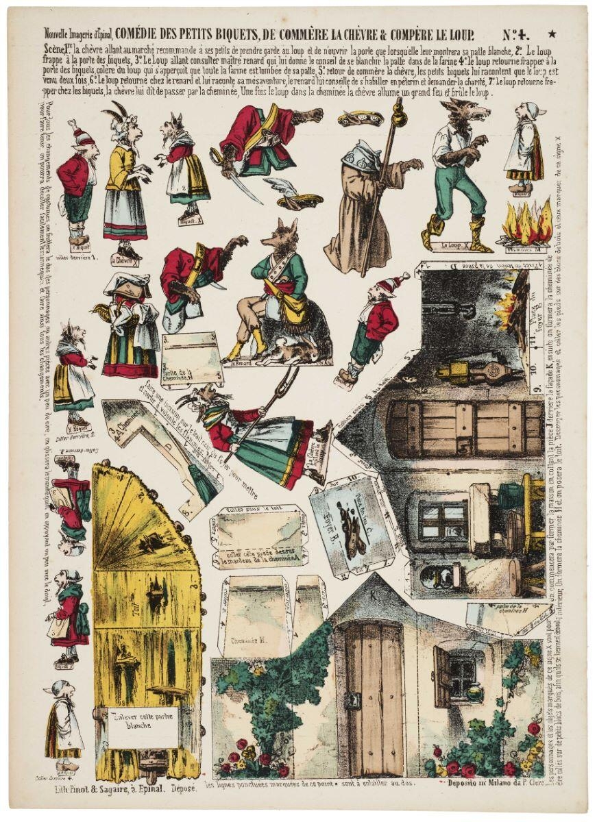 COMÉDIE DES PETITS BIQUETS, DE COMMÈRE LA CHÈVRE & COMPÈRE LE LOUP. N°.4. (titre inscrit)