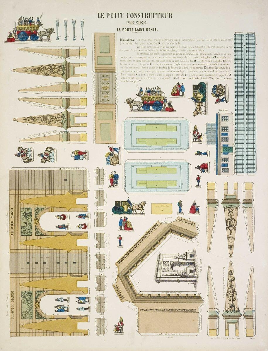 LE PETIT CONSTRUCTEUR / PARISIEN. / LA PORTE SAINT DENIS. (titre inscrit)