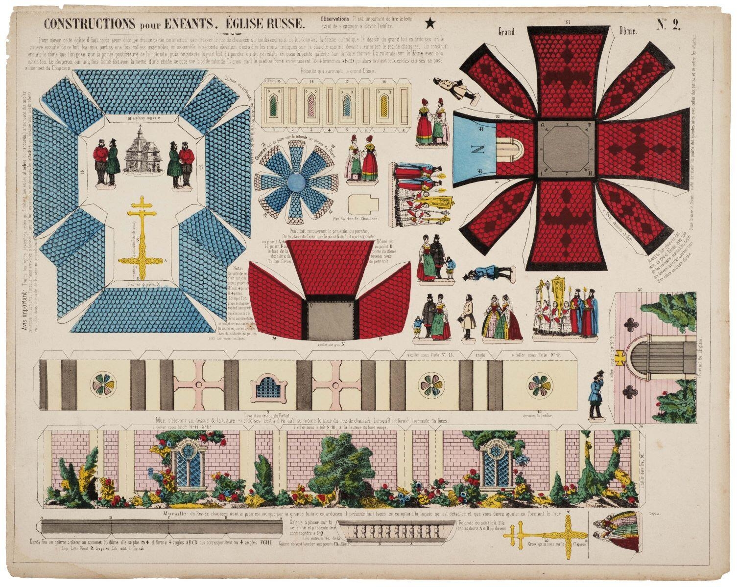 CONSTRUCTIONS pour ENFANTS. ÉGLISE RUSSE. (titre inscrit)