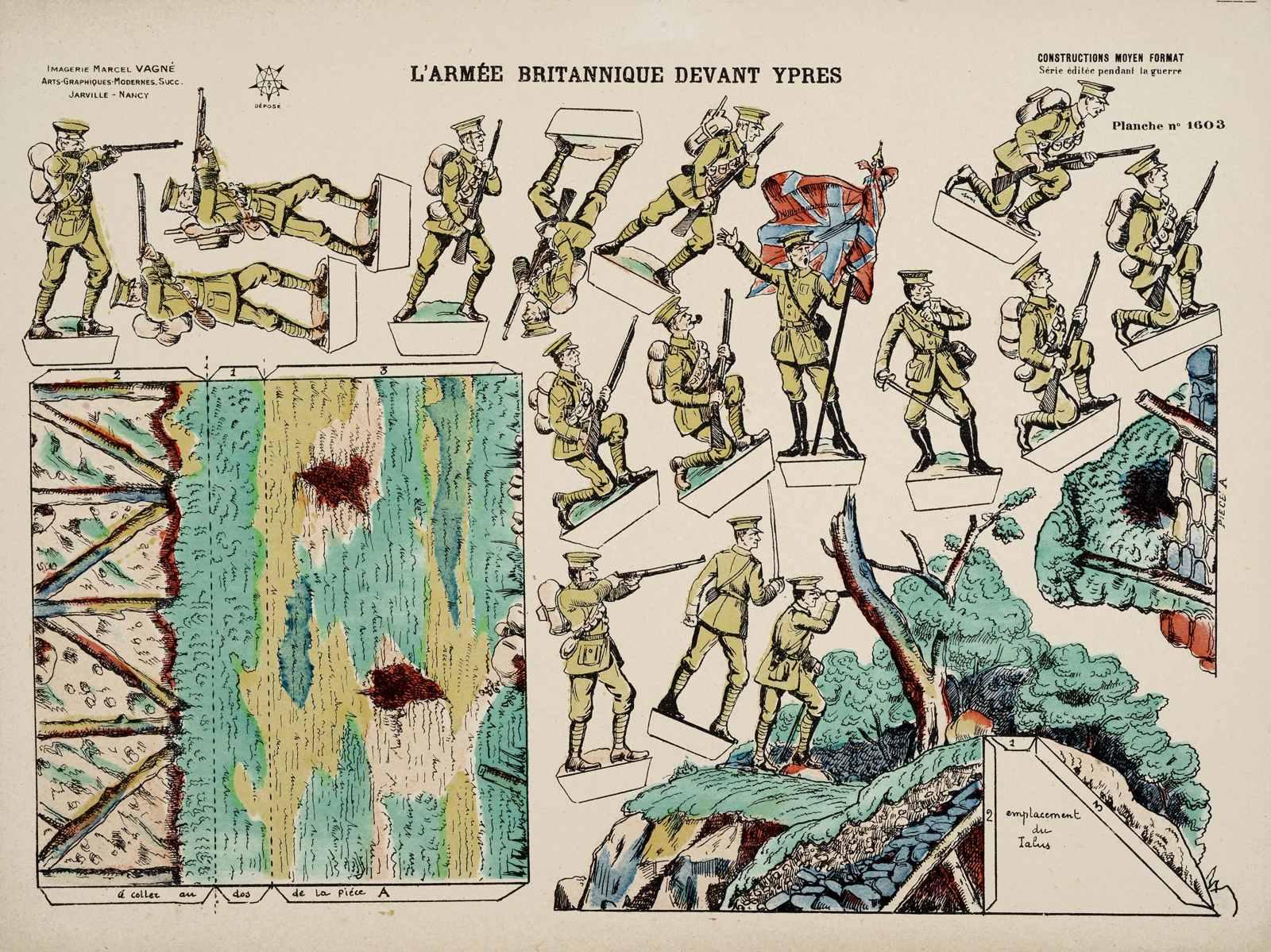 L'ARMÉE BRITANNIQUE DEVANT YPRES (titre inscrit)