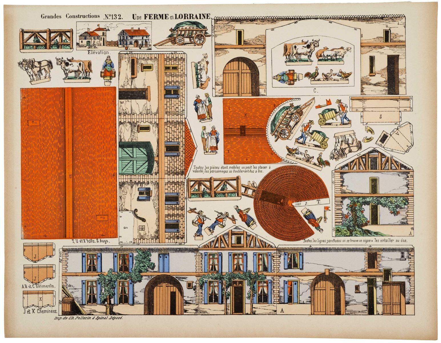 .N°.132. Une FERME en LORRAINE. (titre inscrit)