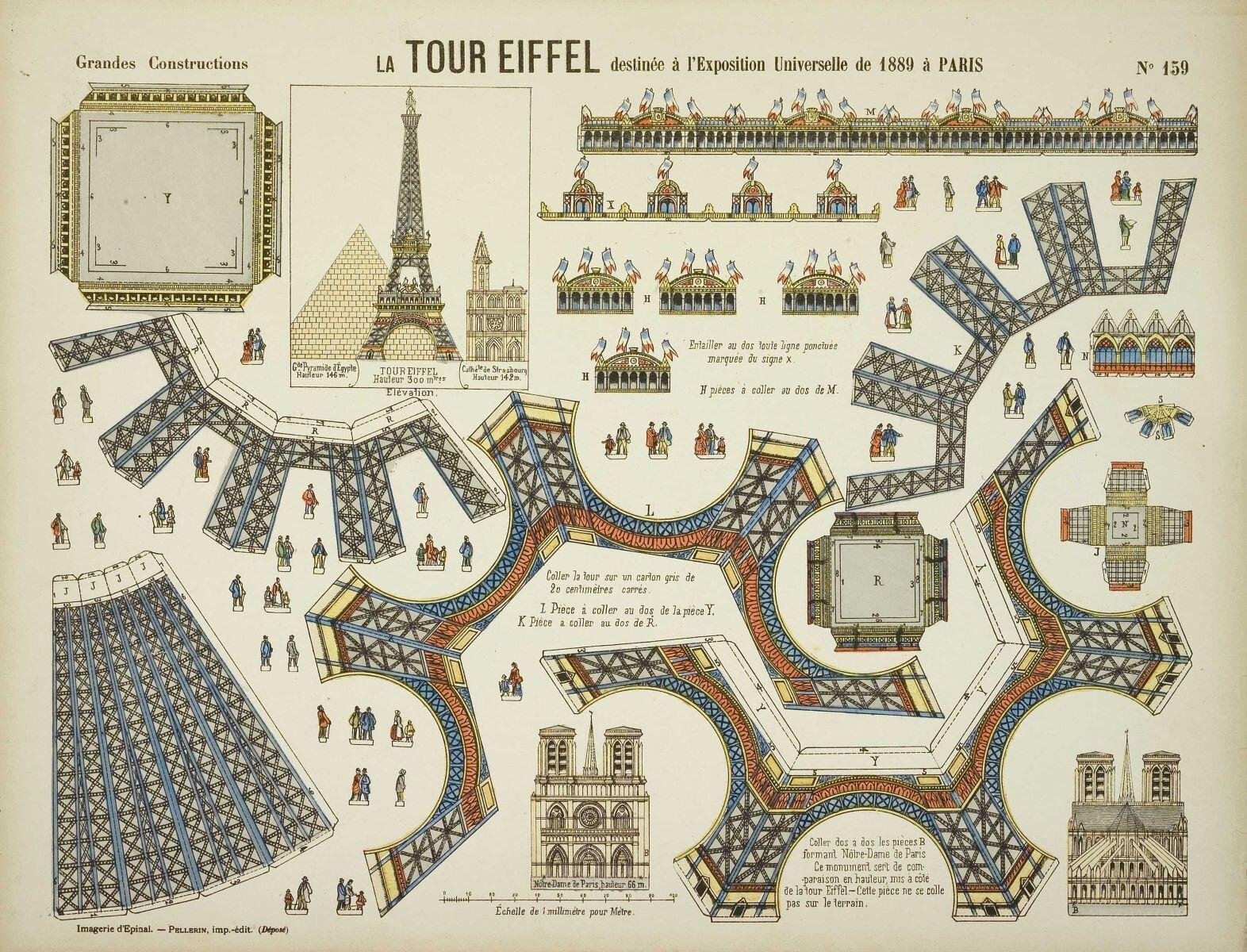 LA TOUR EIFFEL destinée à l'Exposition Universelle de 1889 à PARIS N° 159 (titre inscrit)