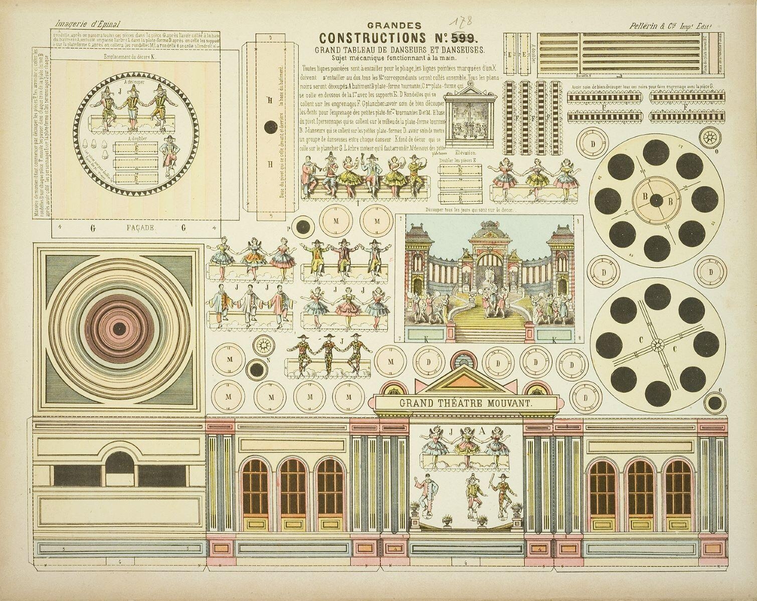 N°. 599. / GRAND TABLEAU DE DANSEURS ET DANSEUSES. (titre inscrit)