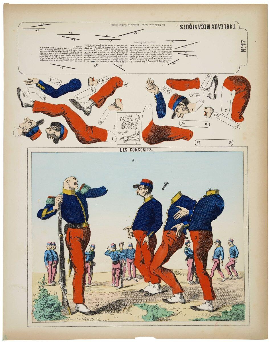 TABLEAUX MÉCANIQUES. / N°.17 / LES CONSCRITS. (titre inscrit)