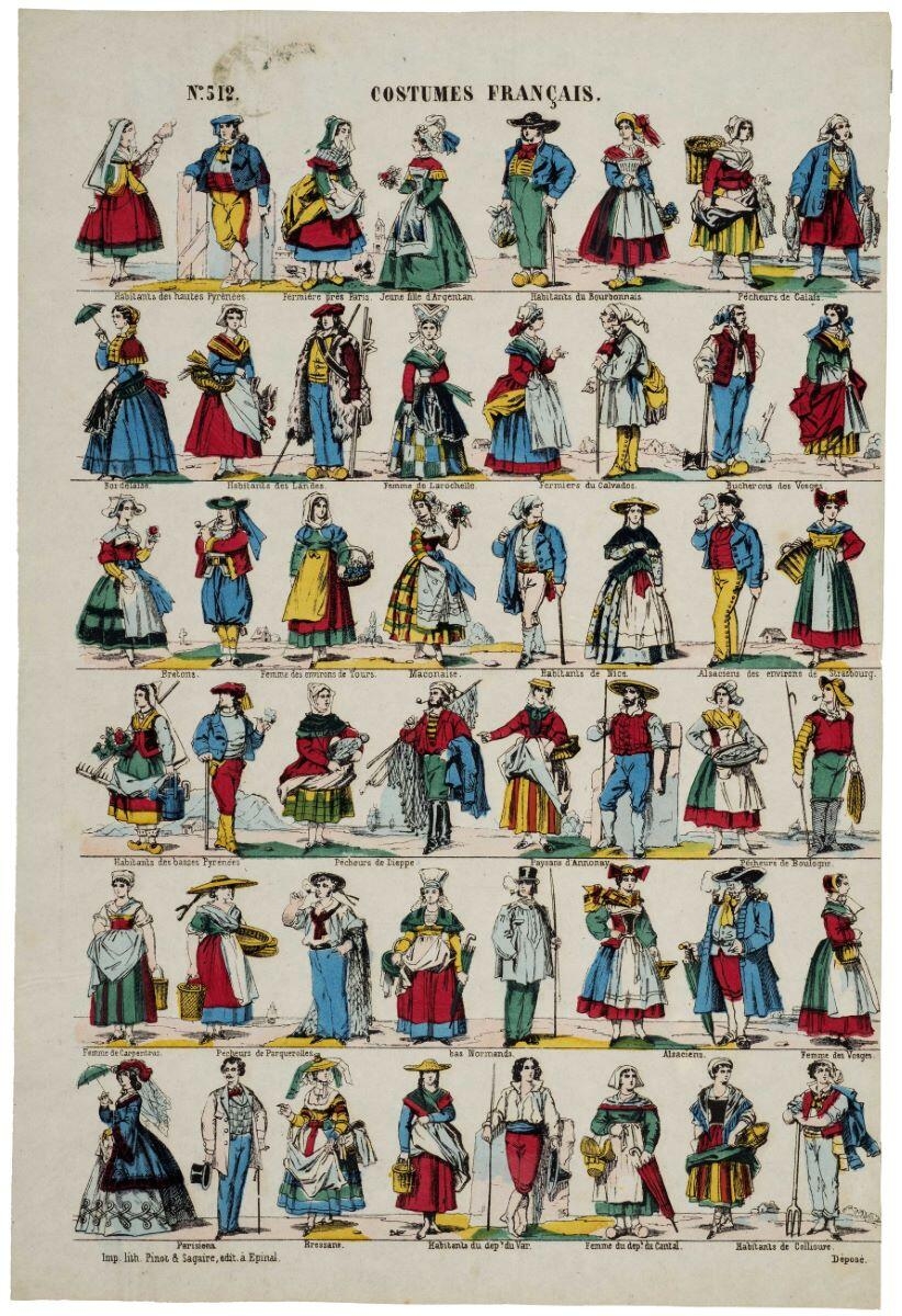 N°. 512. COSTUMES FRANÇAIS. (titre inscrit)