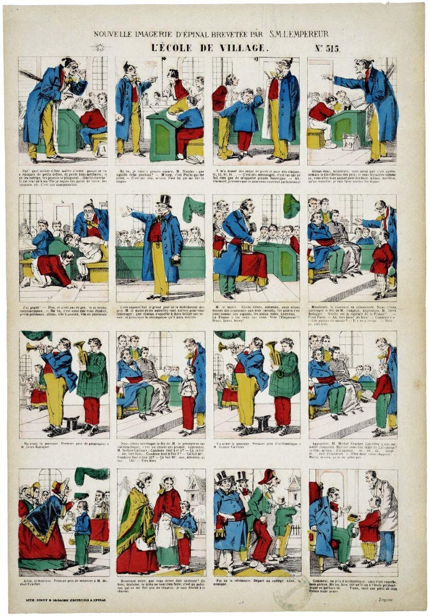 L'ÉCOLE DE VILLAGE. N°. 515. (titre inscrit)