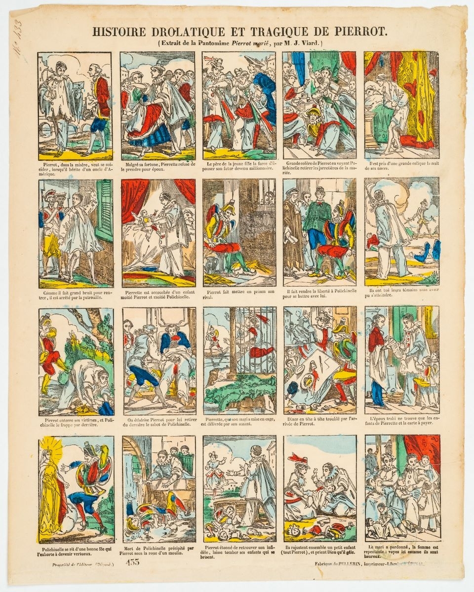 HISTOIRE DROLATIQUE ET TRAGIQUE DE PIERROT. / (Extrait de la Pantomime Pierrot marié, par M.J. Viard.) / 433 (titre inscrit)