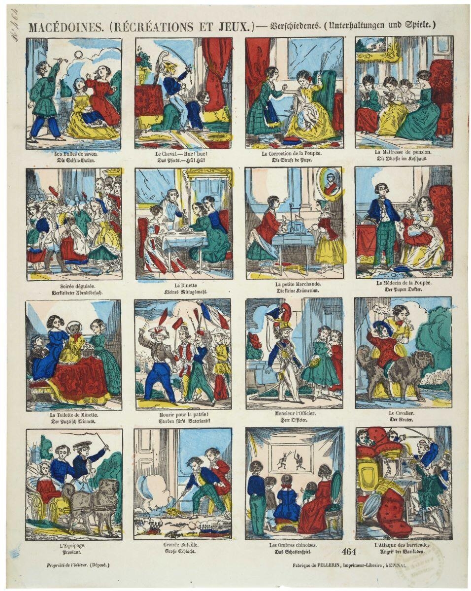 MACÉDOINES. (RÉCRÉATIONS ET JEUX.) (titre inscrit, fr. all.)