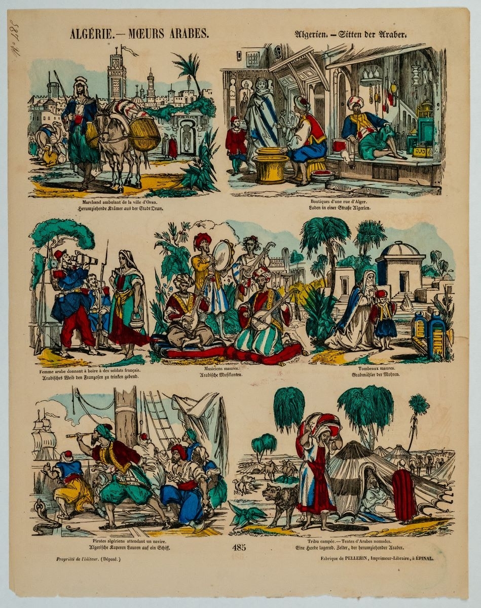 ALGÉRIE. - MOEURS ARABES. 1 (titre inscrit, fr. all.)