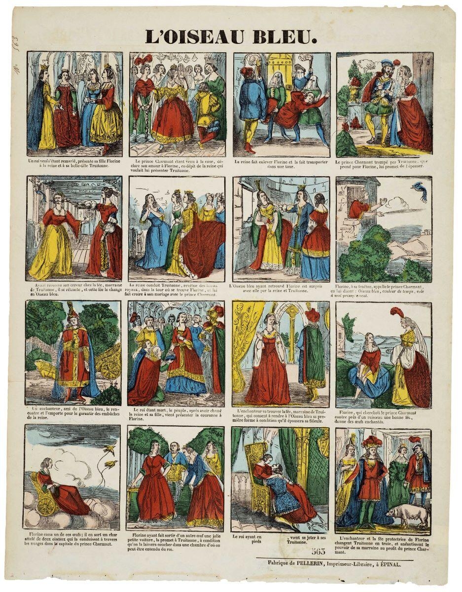 L'OISEAU BLEU. (titre inscrit)