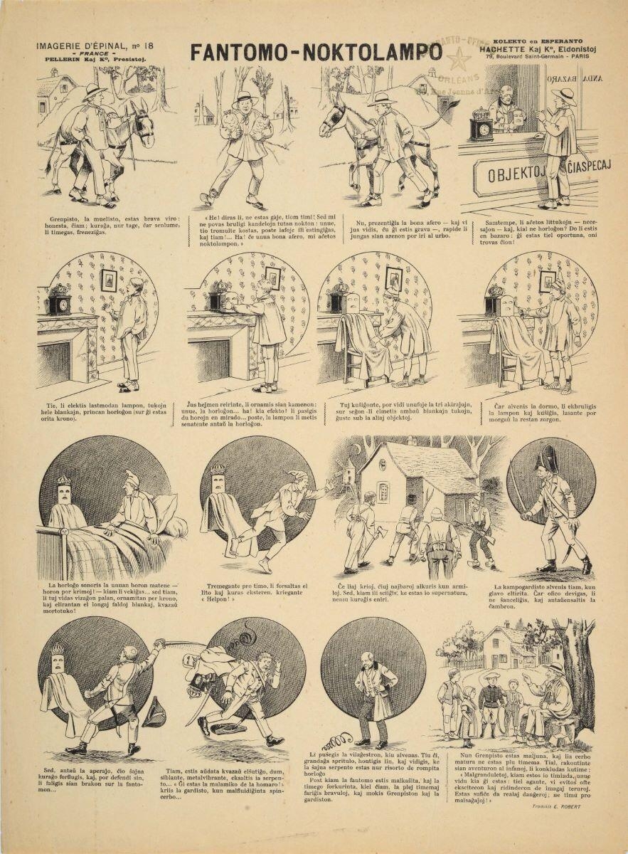FANTOMO-NOKTOLAMP (titre inscrit, espéranto.) ; LA VEILLEUSE FANTÔME (titre traduit)