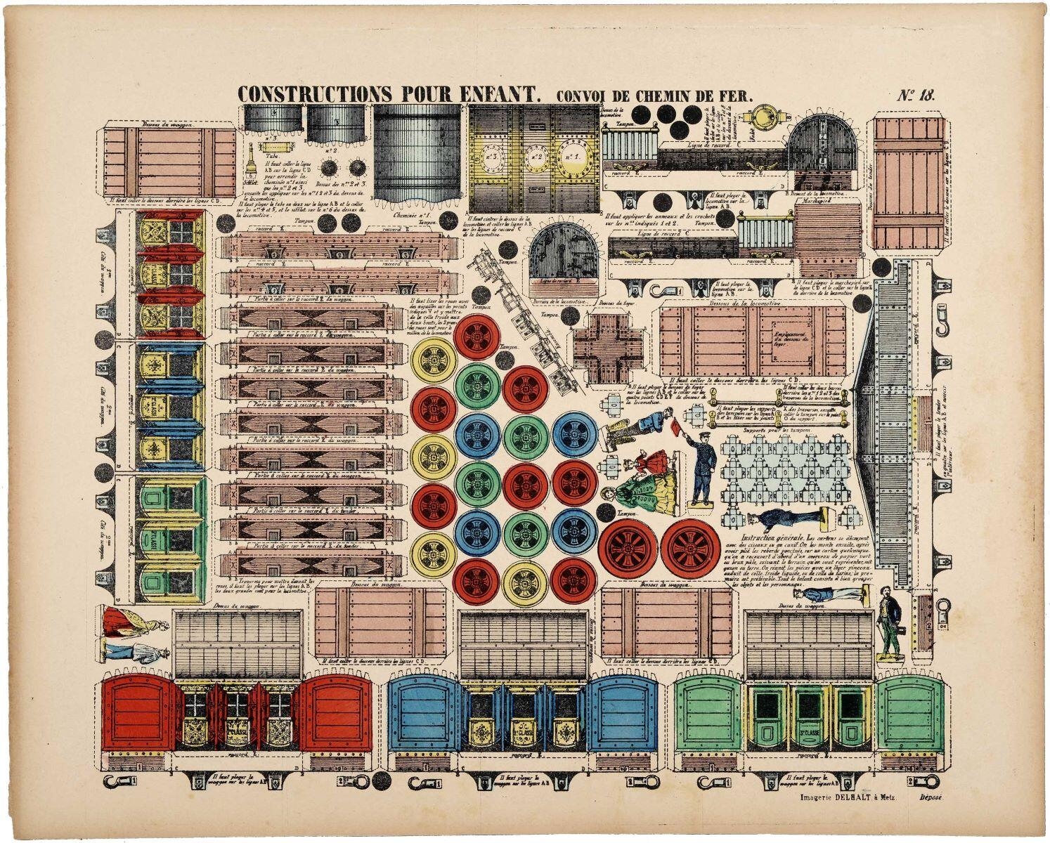 CONVOI DE CHEMIN DE FER. N°.. 18. (titre inscrit)