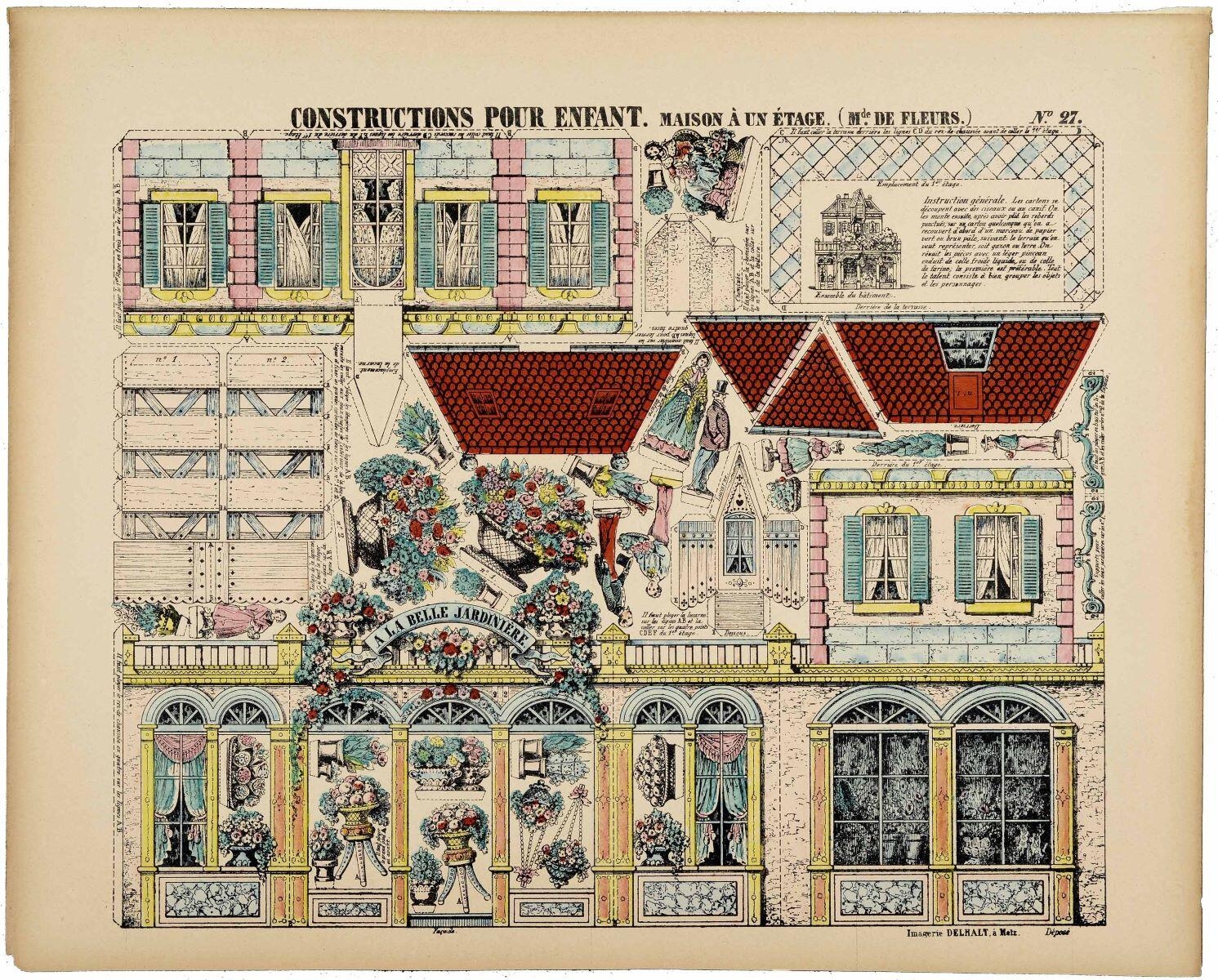 MAISON À UN ÉTAGE. (Mde. DE FLEURS.) N°. 27. (titre inscrit)