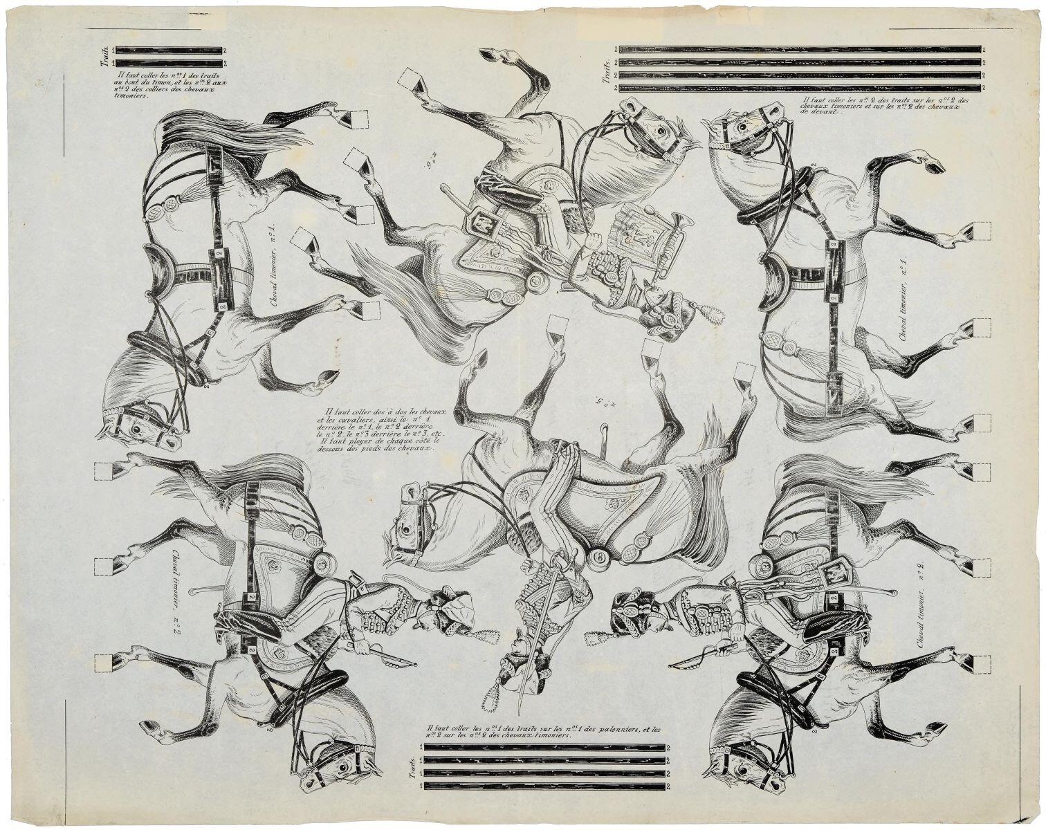 ATTELAGE DU CANON. (Garde impériale.) N°. 72.bis (titre factice)