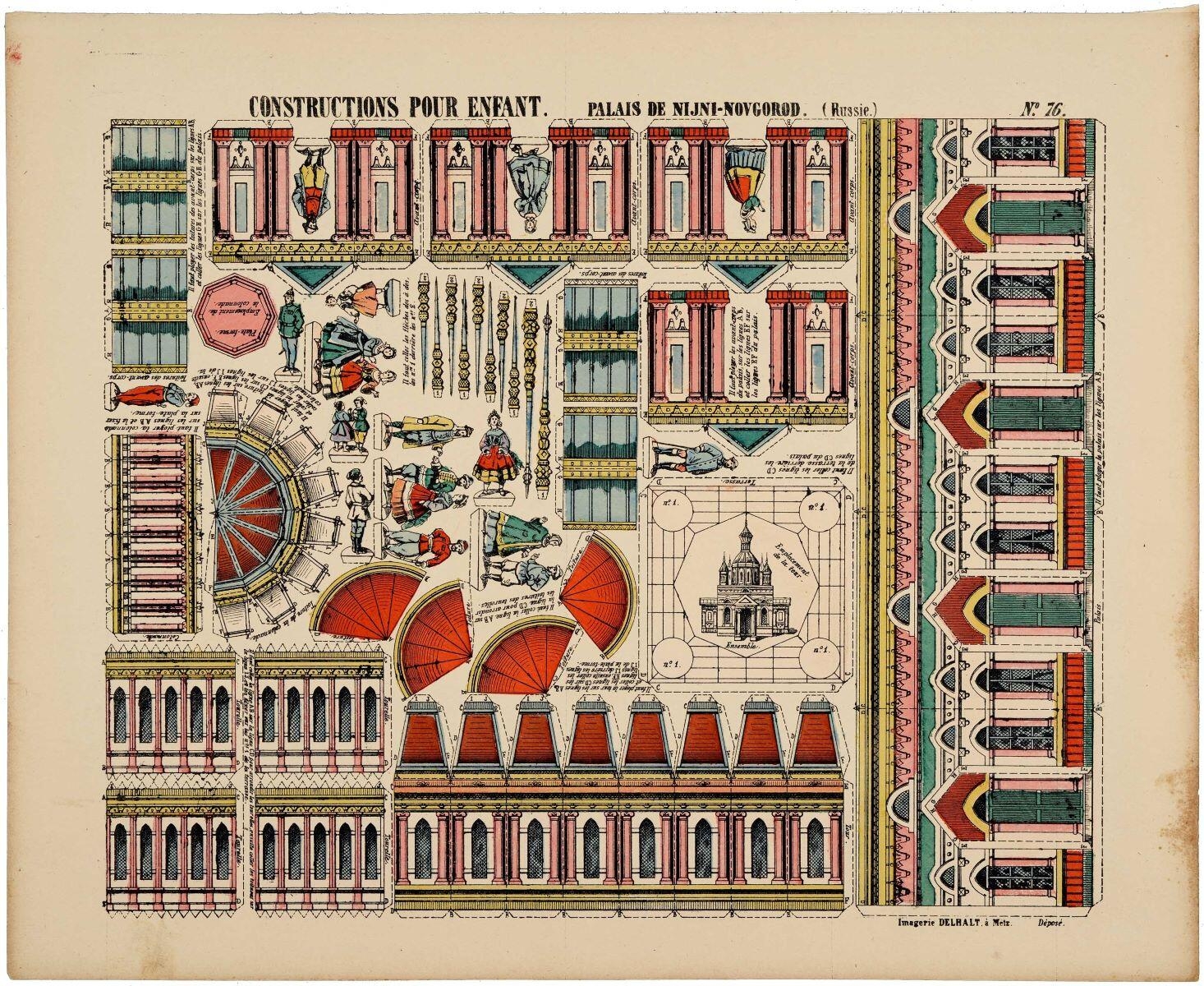 PALAIS DE NIJNI-NOVGOROD. (Russie.) N°. 76. (titre inscrit)