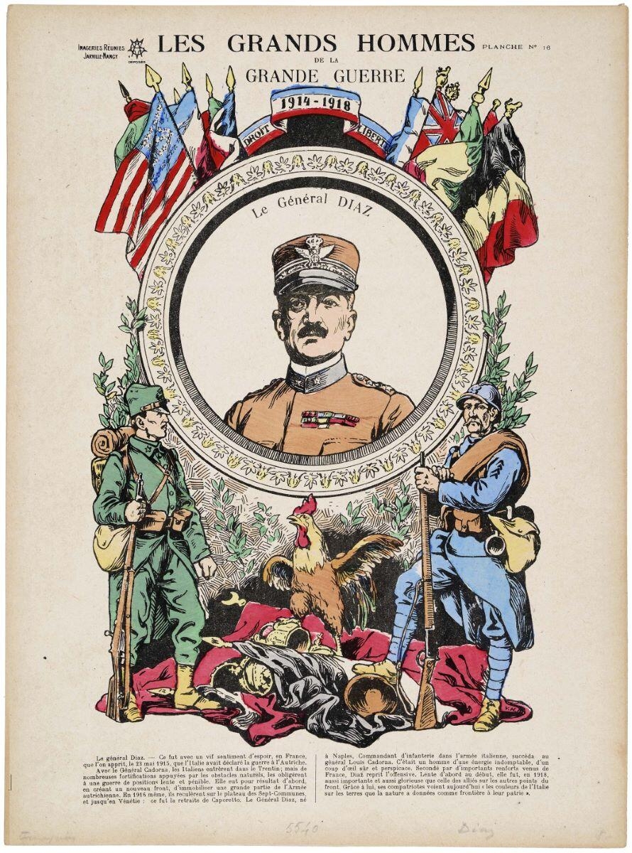 LES GRANDS HOMMES / DE LA / GRANDE GUERRE / Le Général DIAZ (titre inscrit)